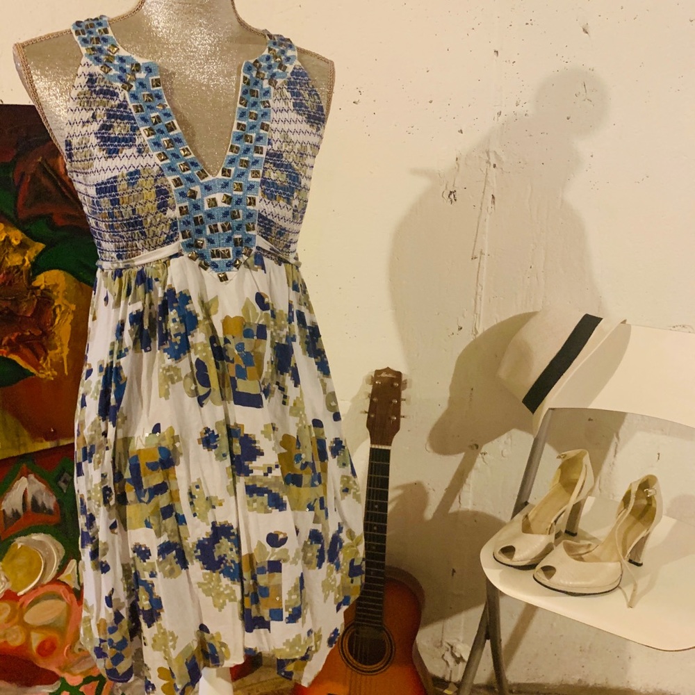 Adorable studded summer dress